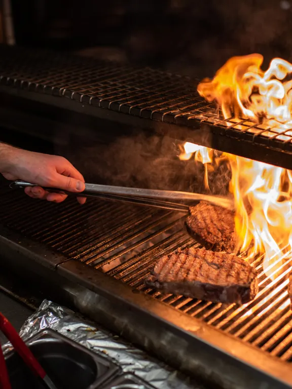 Zelman Meats Steak Cooking Flipped